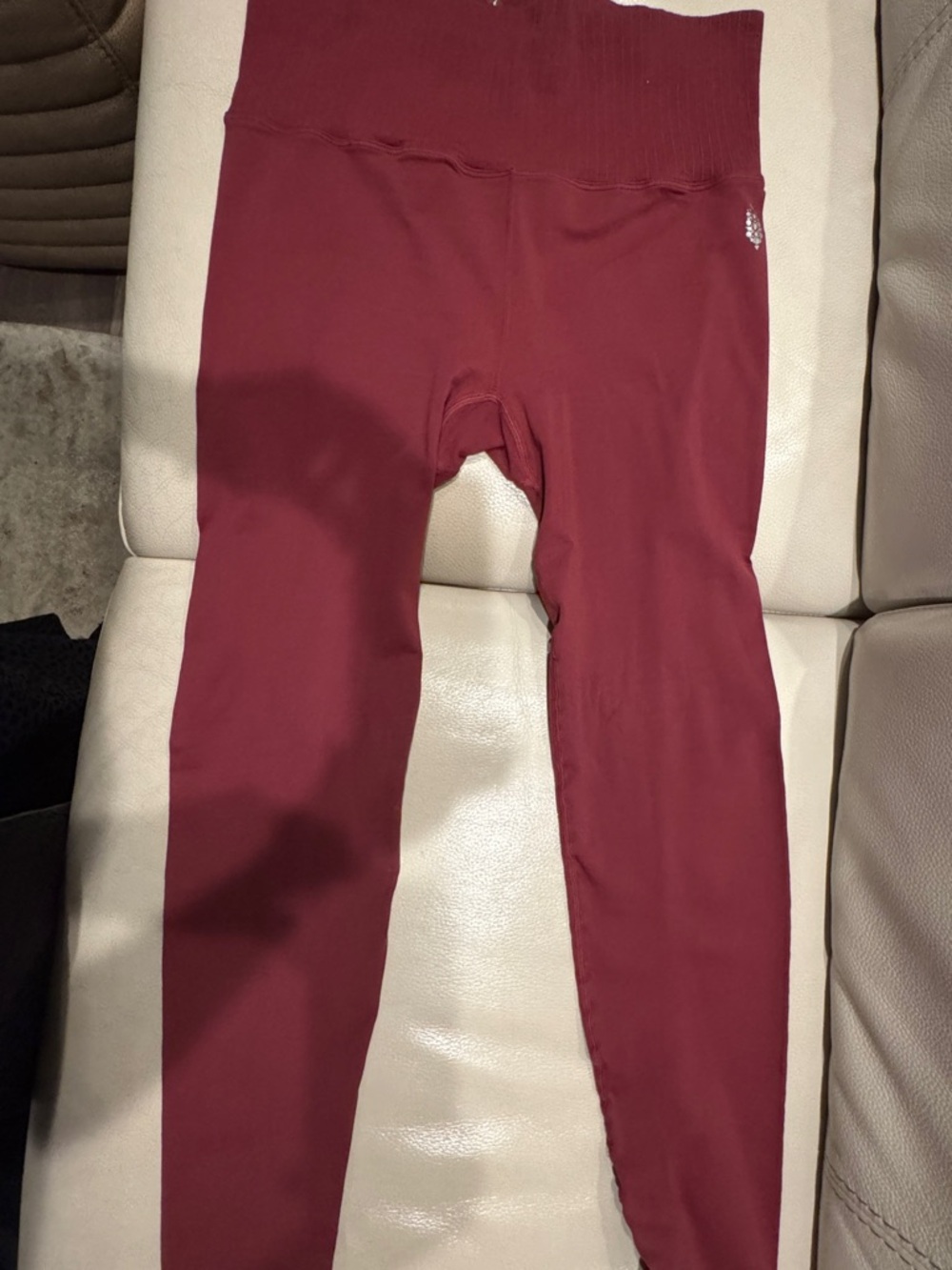 FP Movement by Free People Burgundy High-Waist Leggings M/L